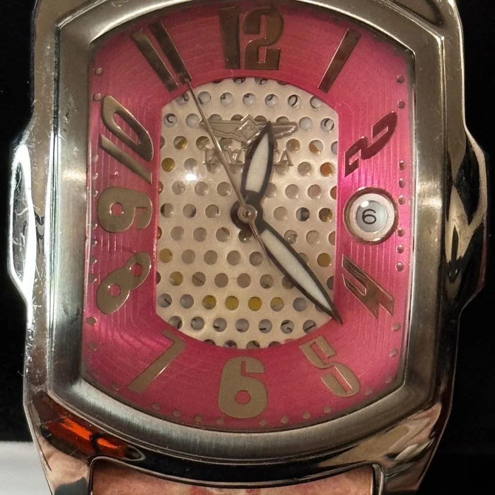Invicta Lupah Collection Watch – Model 2396 (Pink Dial, Leather Strap) - Picture 3 of 11